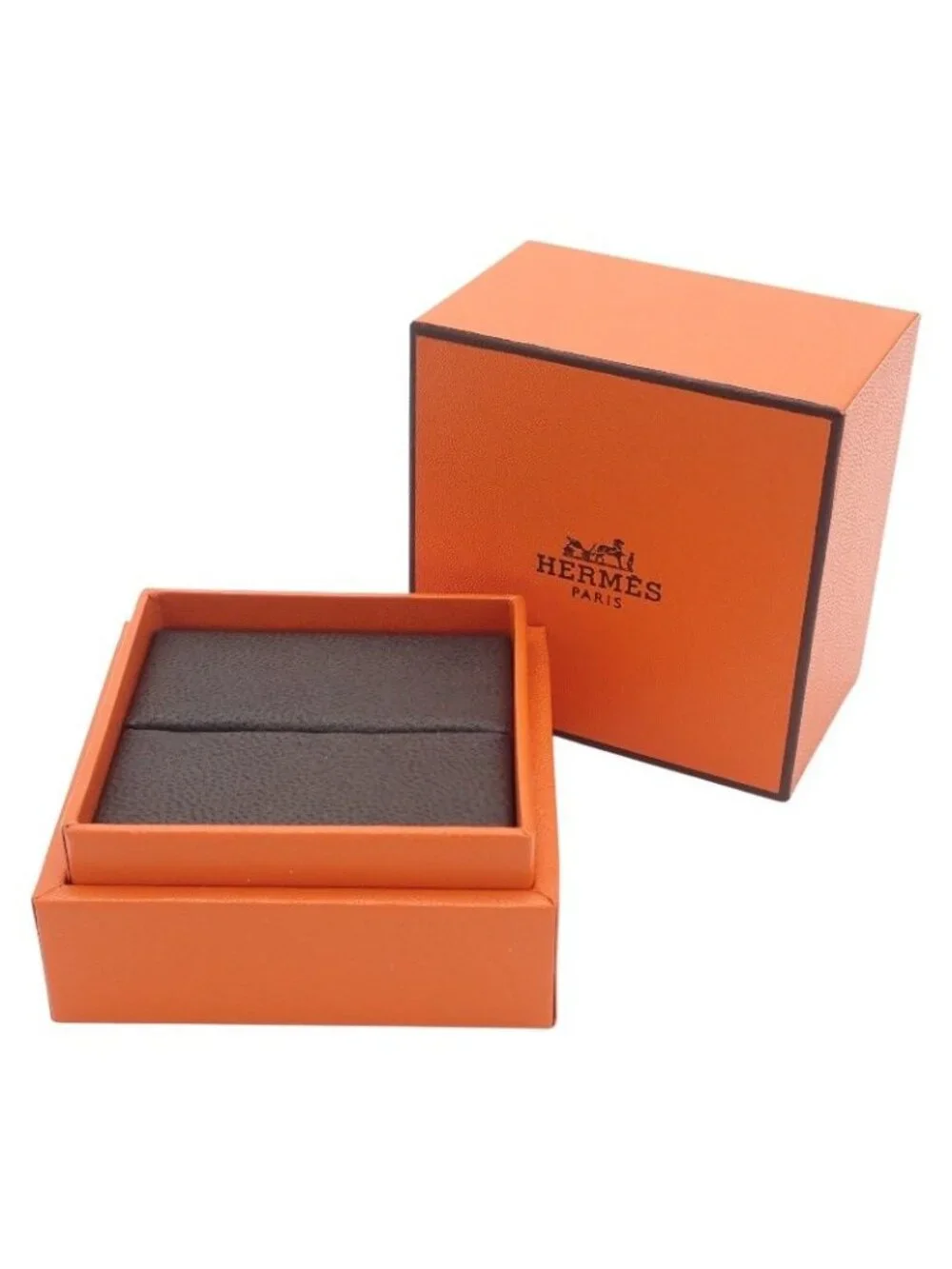 Hermes Crew Doe B Ring Included 18k Pink Gold 925 Sterling Silver